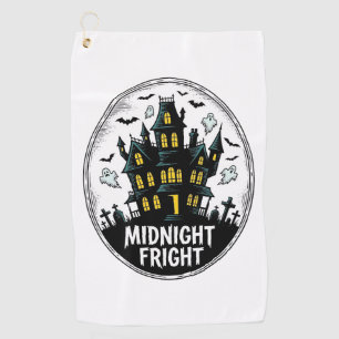 Grusel-Haus-Shirt Gruselige Nacht Halloween Vektor Golfhandtuch