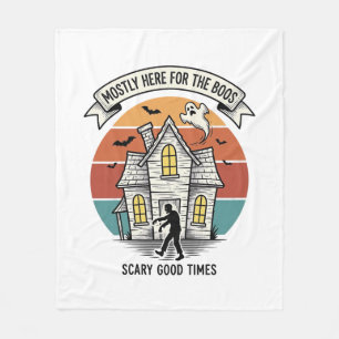 Grusel-Haus-Shirt Lustig Vintage Halloween Schreck Fleecedecke