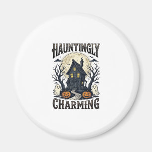 Grusel-Haus-Shirt Vintage-Halloween-Cottage-Desi Magnet