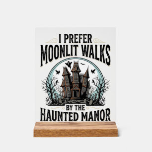 Grusel-Haus-Späße Vintage-Halloween-T-Shirt Acrylschild