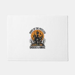 Grusel-Haus unruhige Tote Halloween-Kunst_ Fußmatte
