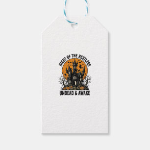 Grusel-Haus unruhige Tote Halloween-Kunst_ Geschenkanhänger