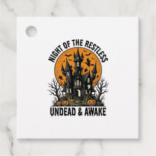 Grusel-Haus unruhige Tote Halloween-Kunst_ Geschenkanhänger