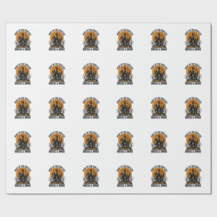 Grusel-Haus unruhige Tote Halloween-Kunst_ Geschenkpapier