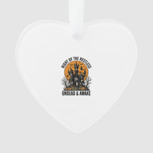 Grusel-Haus unruhige Tote Halloween-Kunst_ Ornament