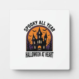 Grusel-Haus Vintage-Stich Halloween Gruselige Kuns Fotoplatte