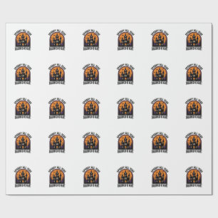 Grusel-Haus Vintage-Stich Halloween Gruselige Kuns Geschenkpapier