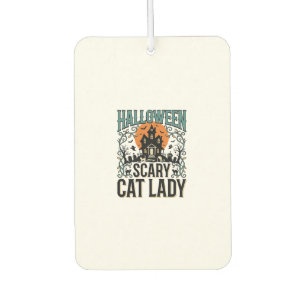 Grusel-Hexenhaus-Halloween-Katzen-Lady Vintage_1 Autolufterfrischer