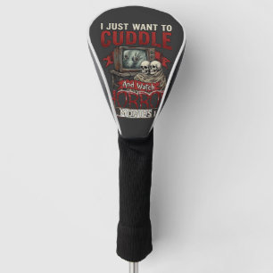Grusel-Horrorfilme Halloween-Schädel Retro-TV-Mon Golf Headcover