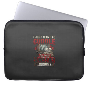 Grusel-Horrorfilme Halloween Schädel Retro Tv Mon Laptopschutzhülle