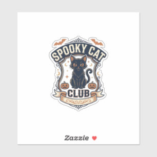 Grusel Katzen Club Katze Halloween Grusel Katze Vi Aufkleber
