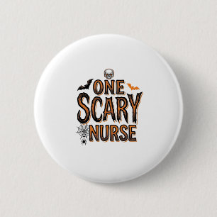 Grusel-Krankenschwester-Halloween-Vintage-Stickere Button