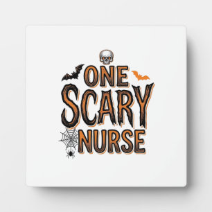 Grusel-Krankenschwester-Halloween-Vintage-Stickere Fotoplatte