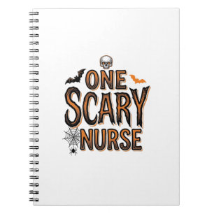 Grusel-Krankenschwester-Halloween-Vintage-Stickere Notizblock