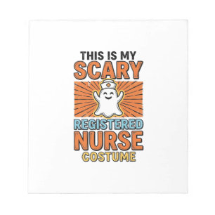 Grusel-Krankenschwester-Kostüm Halloween-Design_1 Notizblock