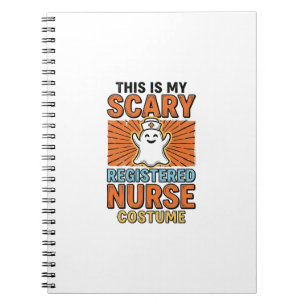Grusel-Krankenschwester-Kostüm Halloween-Design_1 Notizblock