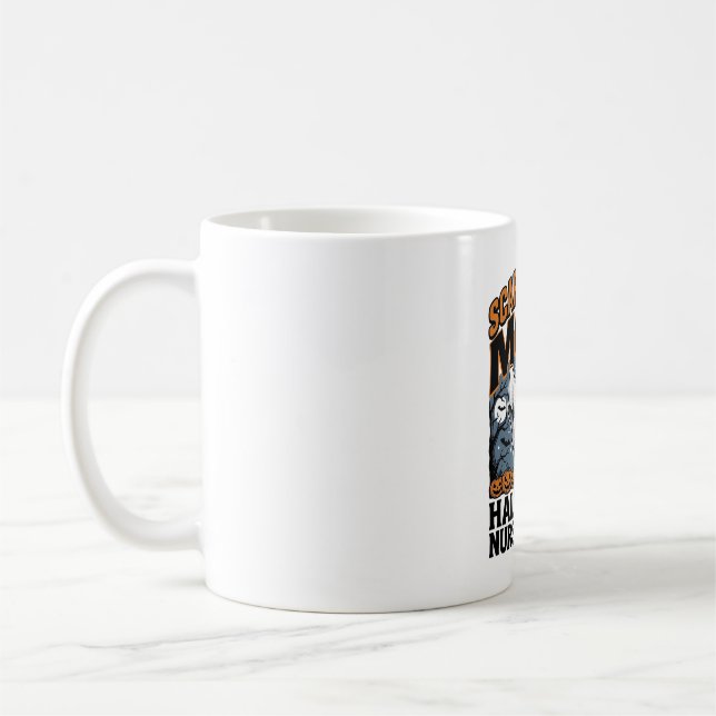 Grusel-Krankenschwester-Kostüm-Halloween-Geist-Kra Kaffeetasse (Links)