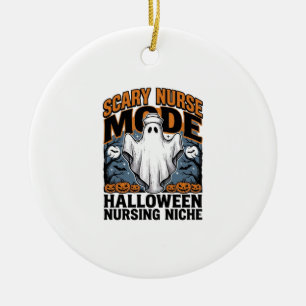 Grusel-Krankenschwester-Kostüm Halloween-Geist-Kra Keramik Ornament