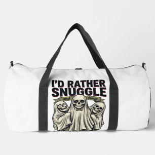 Grusel Kuschel-Shirt Lustiger Totenkopf-Geist Film Duffle Bag