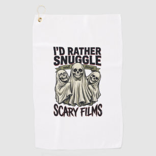 Grusel Kuschel-Shirt Lustiger Totenkopf-Geist Film Golfhandtuch