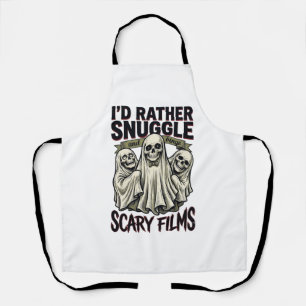 Grusel Kuschel-Shirt Lustiger Totenkopf-Geist Film Schürze