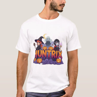 Grusel-Mädchengang mit Kürbissen und tropfendem Te T-Shirt