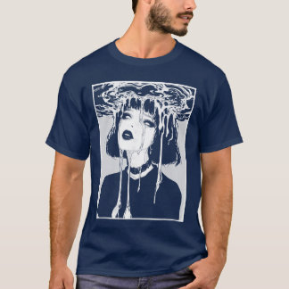 Grusel Mädchenrippy Horror Gruselig Goth Grunge Ka T-Shirt