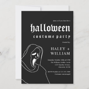 Grusel-Party im Zeichen des Sensenmanns zu Hallowe Einladung
