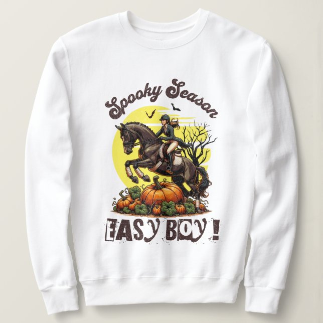 Grusel-Pferd der Saison Sweatshirt (Design vorne)
