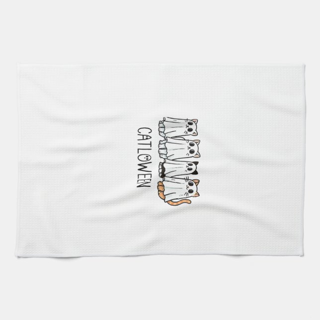 Grusel-Saison-Tanktop Geschirrtuch (Horizontal)