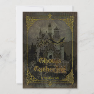 Grusel-Schloss-Halloween-Party-Einladung Einladung