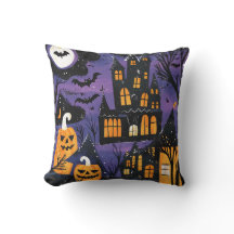 Grusel-Schloss-Kürbis-Halloween