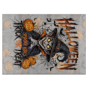 Grusel-Schneidebrett mit Vampir für Halloween Schneidebrett