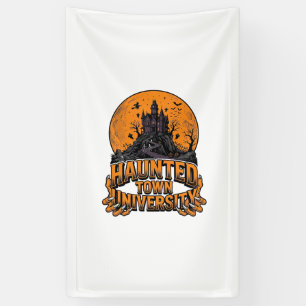 Grusel-Shirt der Haunted Town University zum Hallo Banner