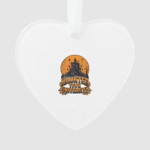 Grusel-Shirt der Haunted Town University zum Hallo Ornament