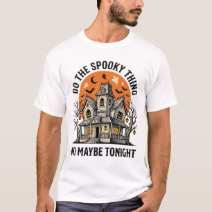 Grusel-Shirt mit Spuk-Haus Vintage-Halloween-Desig T-Shirt