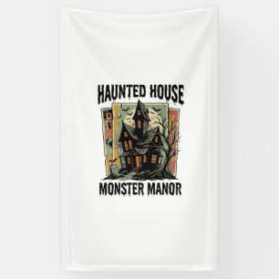 Grusel-Shirt mit Vintage-Design von Monster Manor Banner