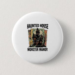 Grusel-Shirt mit Vintage-Design von Monster Manor Button