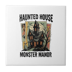 Grusel-Shirt mit Vintage-Design von Monster Manor Fliese