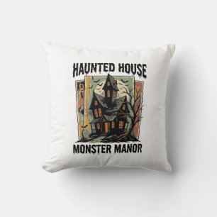 Grusel-Shirt mit Vintage-Design von Monster Manor Kissen