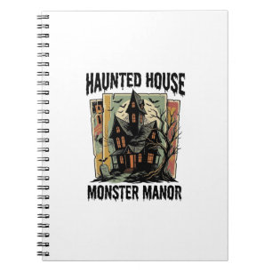 Grusel-Shirt mit Vintage-Design von Monster Manor Notizblock