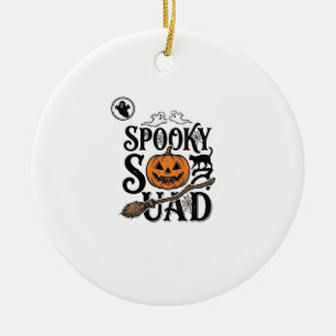 Grusel-Shirt Vintage-Halloween-Gruppendesign_ Keramik Ornament
