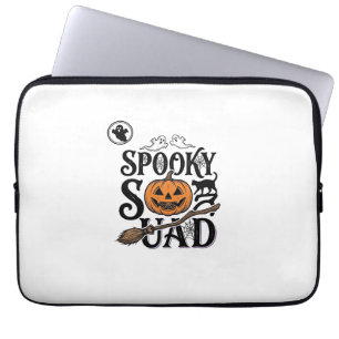 Grusel-Shirt Vintage-Halloween-Gruppendesign_ Laptopschutzhülle