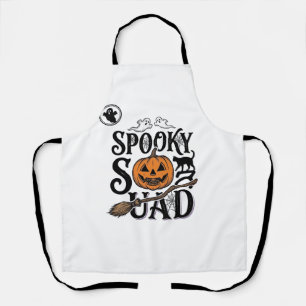 Grusel-Shirt Vintage-Halloween-Gruppendesign_ Schürze