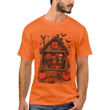 Grusel-T-Shirt mit Skelett für Paare für Halloween