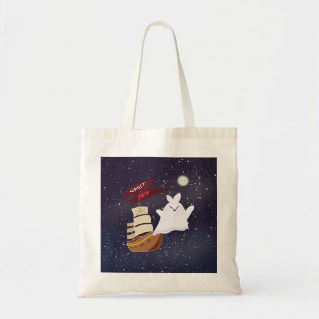 Grusel-Tasche Geisterschiff Halloween Tragetasche (Vorne)