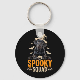 Grusel-Trupp Halloween-Outfit für schwarze Labrado Schlüsselanhänger