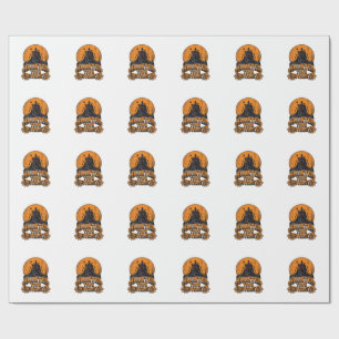 Grusel-Universität Halloween Vintage-Shirt Geschenkpapier