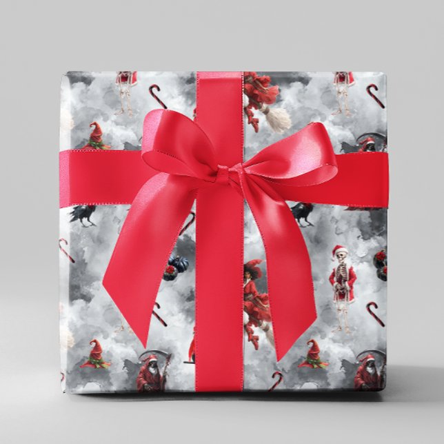 Grusel-Weihnachten im gotischen Stil Geschenkpapier (Von Creator hochgeladen)