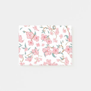 Gruselblumenmuster Post-it Klebezettel